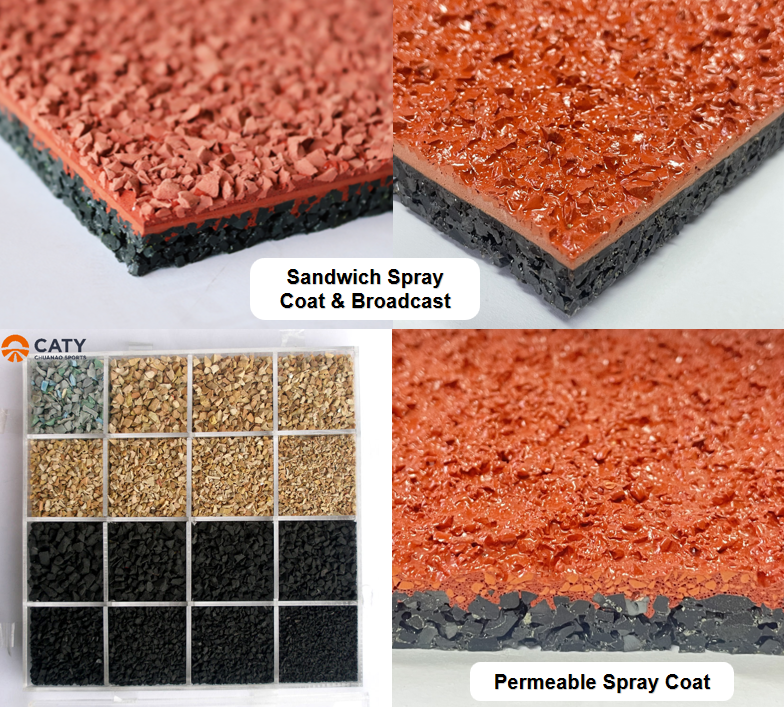 Waterproof EPDM Rubber Running Track by China EPDM Rubber Granules Supplier Practical EPDM Crumb Rubber Sale