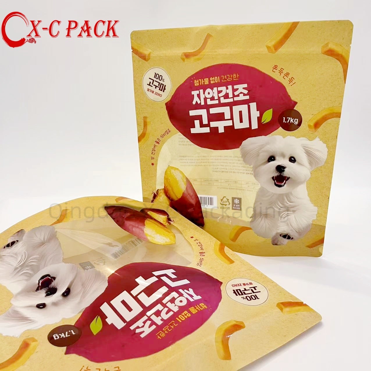 Airtight Reusable Pet Food Bags with Zipper Lock Moisture-Proof Storage Solution Packaging Bag