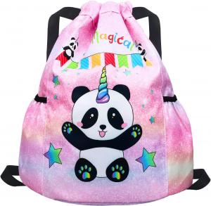 Buy cheap Gym Beach Swim Travel Panda Mini Bag Backpack for Kids With 2 Water Bottle Holder product