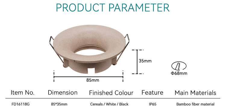 IP65 Waterproof Recessed Light Housing MR16 Downlight Enclosure