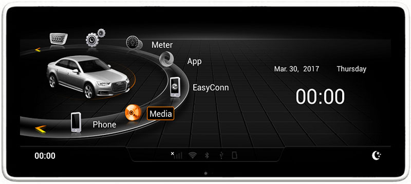 Ouchuangbo car radio stereo BT android 4.4 for Audi A3 Q3 2013-2018 with gps navi AUX USB 32 GB