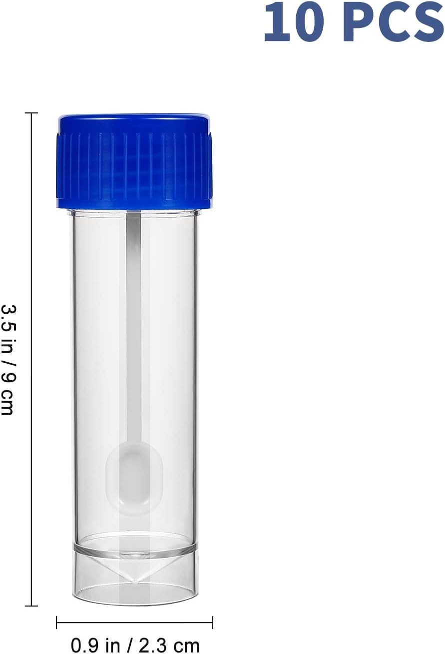 25-30ml Stool Specimen Cup Stool Container With Spoon Lid Specimen Container, Reagent Pre-Filling Sample Preparation