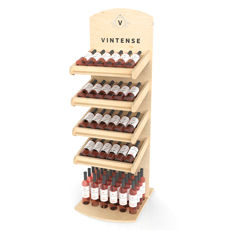 4 Layers Wine Display Stand Lychee Sauce Bottle Stand For Cocktail Material