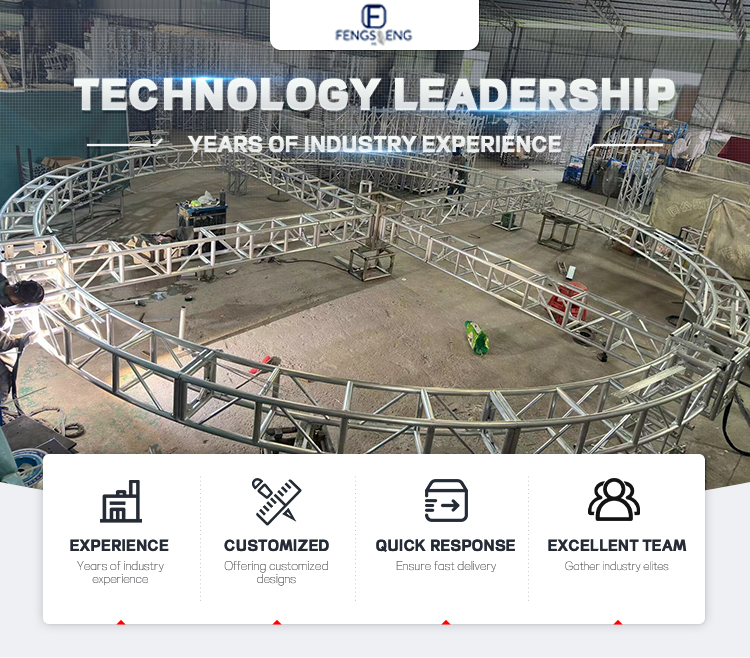 Semi Circular Truss Quick installation Aluminum Alloy Curved Truss