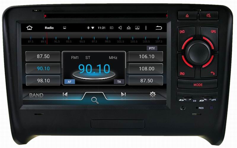 Ouchuangbo capacitive android 5.1 car radio for Audi TT 2006-2011with gps 3wifi 1024*600