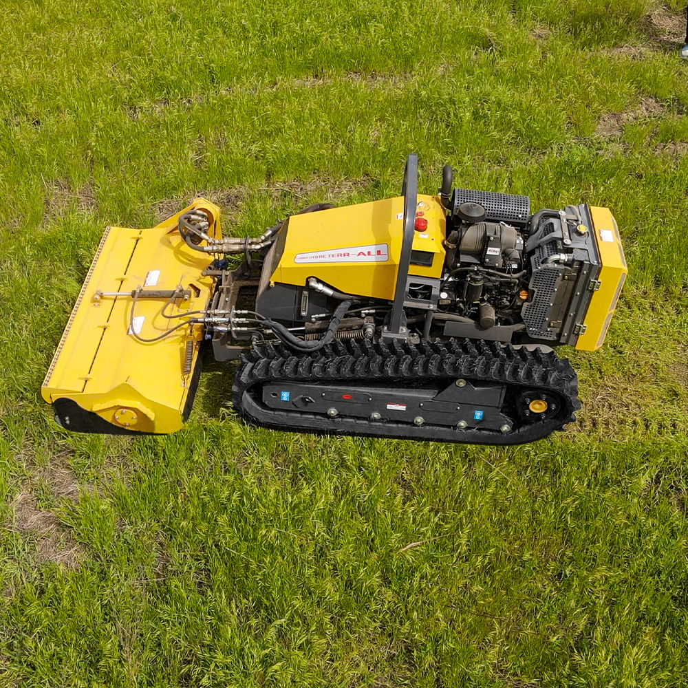 ISO All Terrain Electric Remote Control Lawn Mower Yanmar Engine Hydraulic Platform
