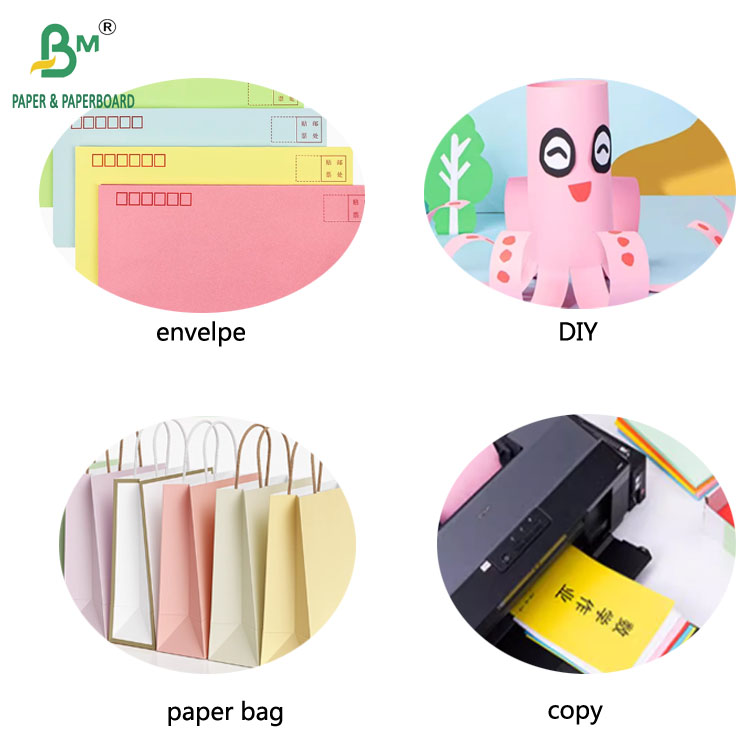 70gram  80gram  A0 A1 Pink Green Uncoated Colors Paper For Offset Printing 