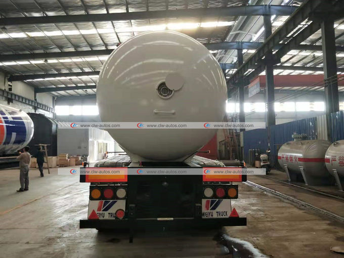49.6cbm LPG Road Tanker 3 Axles 49600 Liters 23tons Propane Gas Tanker Trailer for Nigeria