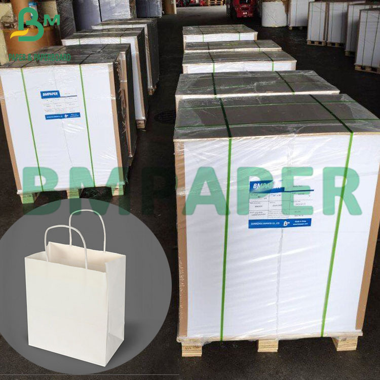 30" x 1200" (100ft) White Kraft Arts Paper Craft Paper Roll For Matte Gift Bags