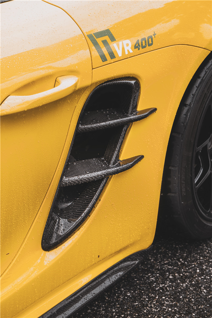 New Product for Porsche Cayman Carbon Fiber Tuyere 718 Boxster Carbon Fiber Side air Inlet
