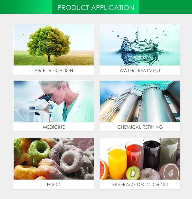 Effective Wood Based Activated Carbon with Iodine Value ≥900mg/g and Large Specific Surface Area