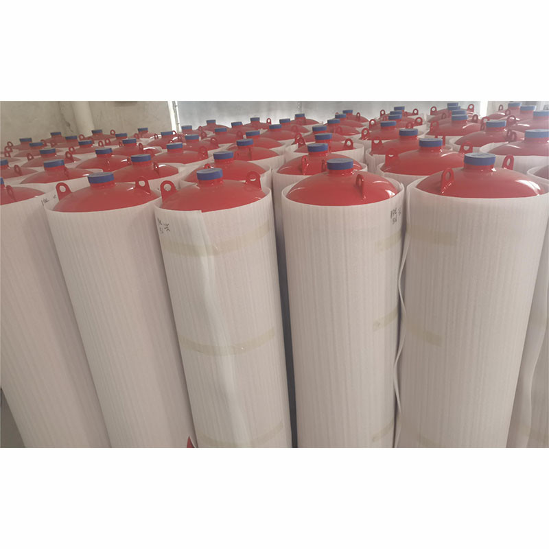 Red High Efficiency FM200 Gaseous Fire Cylinder For Fire Protection