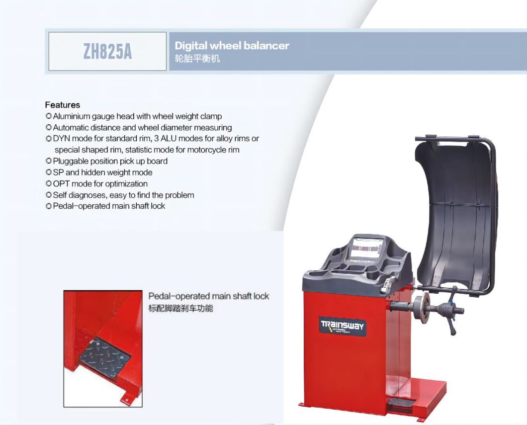 Trainsway Zh825A Wheel Service Balancing Machine Wheel Balancer
