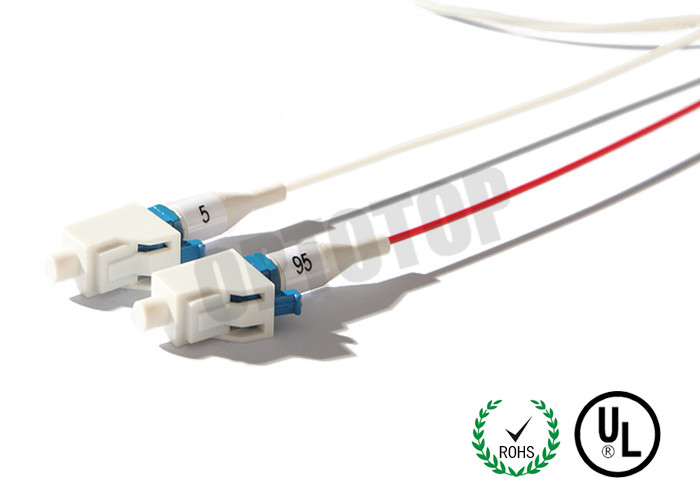 LC / UPC 2 Core Fiber Optic Pigtail OM1 Connector For CATV EDFA FTTH