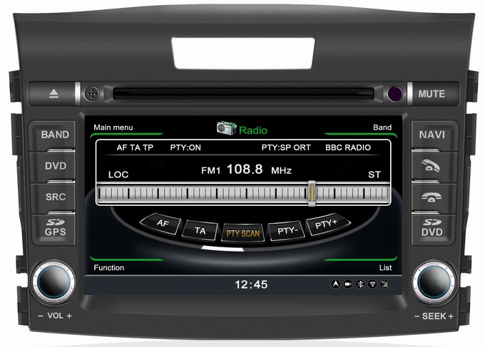 Ouchuangbo S100 Platform In Dash car DVD Radio Player Navi for Honda CRV 2012 with USB MP3