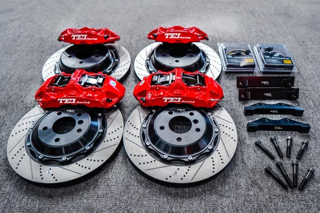 TEI Racing S60 6 Piston Calipers And S40 4 Piston Calipers Big Brake Kit For BMW X6 With Electronic Parking Brake
