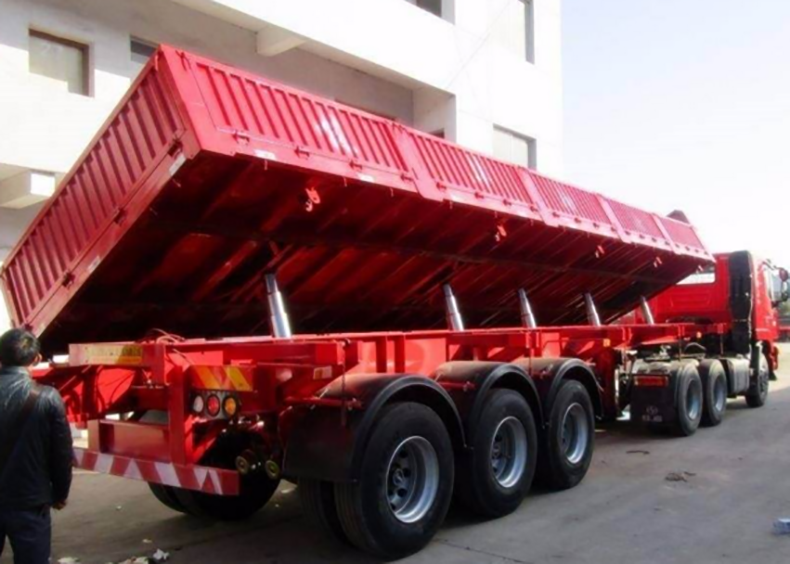 3 Axles 12 weheels container 50 tons heavy duty Van Semi Trailer 4