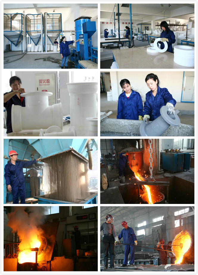 Internal Cement Lining Flanged Ductile Iron Pipe external Zinc And Bitument
