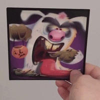 PLASTIC LENTICULAR 3d lenticular morphing effect design from left to right or from up to down with 3 images 4 images