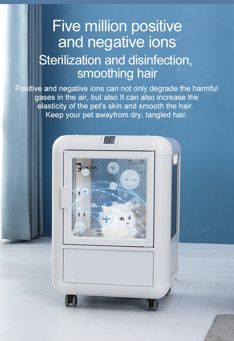 Blue Dog Drying Cabinet Automatic Grooming With Temperature Sensor