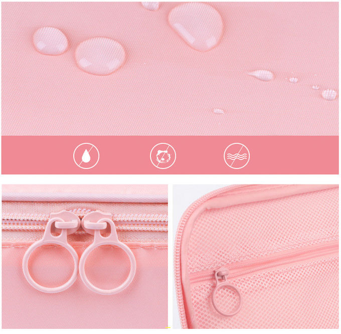 Professional Wholesale Striped Nylon Waterproo Makeup Cosmetic Wash Bag