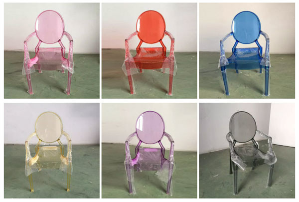 Modern Outdoor Clear Acrylic Ghost Chair For Wedding Event Party