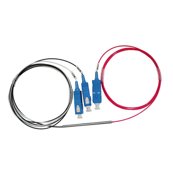 Mini Steel Tube FBT Splitter 1x2 1310/1490/1550nm Fiber Optic Couplers And Splitters
