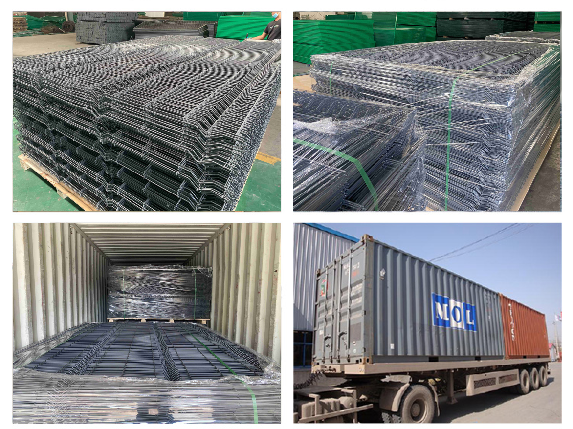 Curved Metal Steel 358 Mesh Anti Climb Security Fencing Powder Coated Customized
