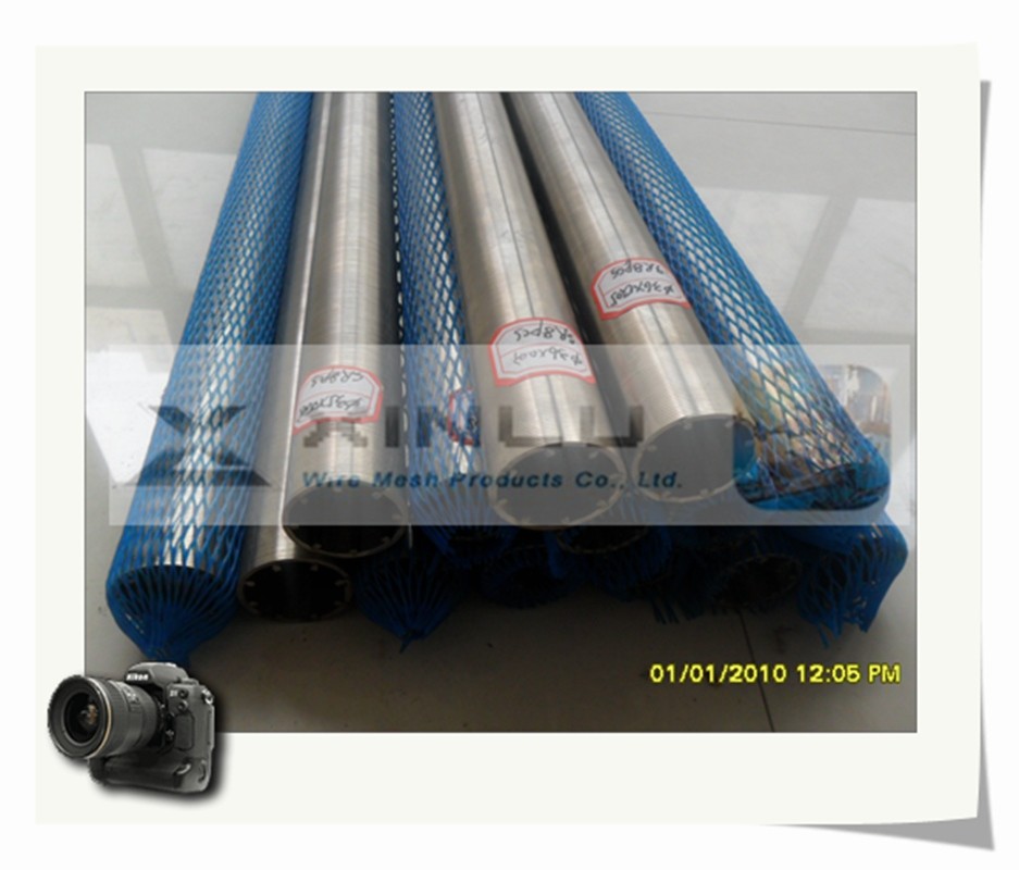 Stainless Steel Wedge Wire Screen Pipe 100mm OD Waste Water Pipe 6m Length