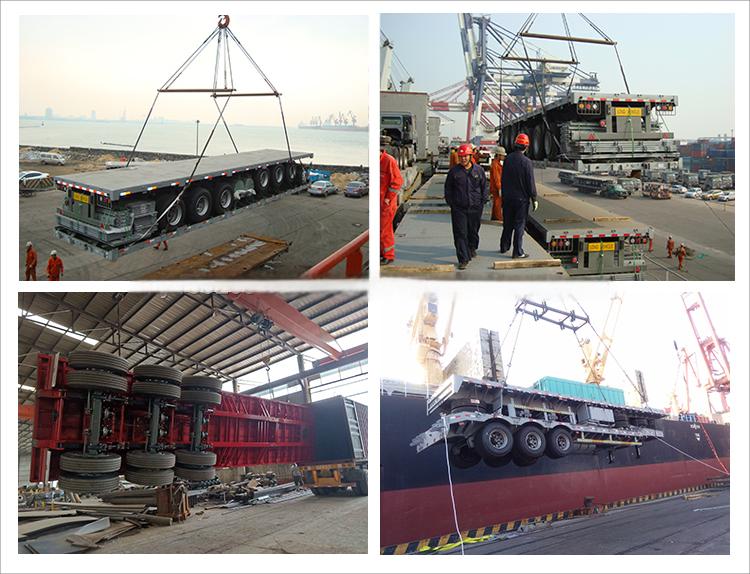 CIMC brand new 4 axles 100t capacity 40FT SPRING SUSPENSION FLATBED SEMI TRAILER for sale