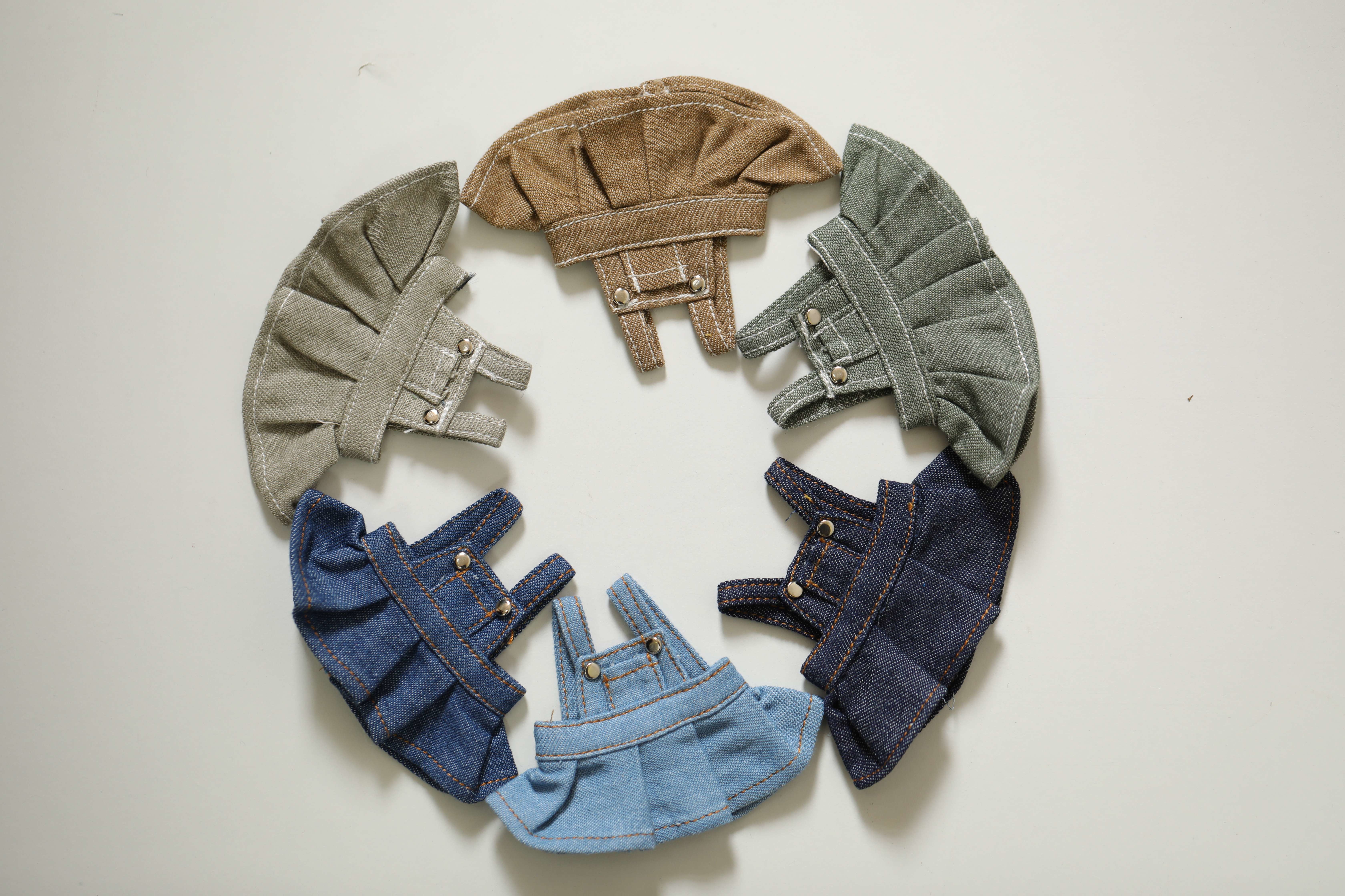 customizable 12cm Bear Doll Clothing SQ-01 Cotton Material Unisex