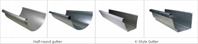 Run Copper Half Round Seamless Gutter Machine with manual Decoiler
