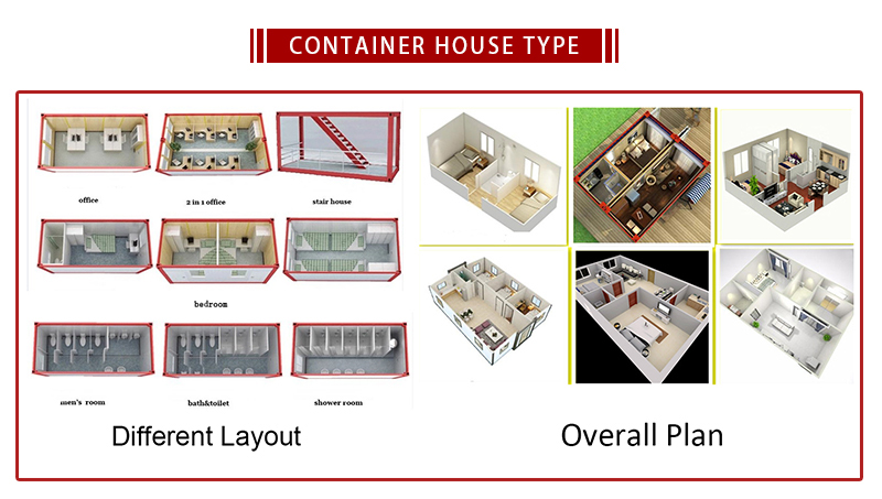 Removable Prefab Storage Container Warehouse Office Flat Pack Portable House for OEM/ODM