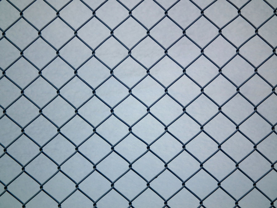 Barbed/barbed selvedge Galvanized Chain Link Panels Fence,0.9mx20mx50*50mmx2.8mm