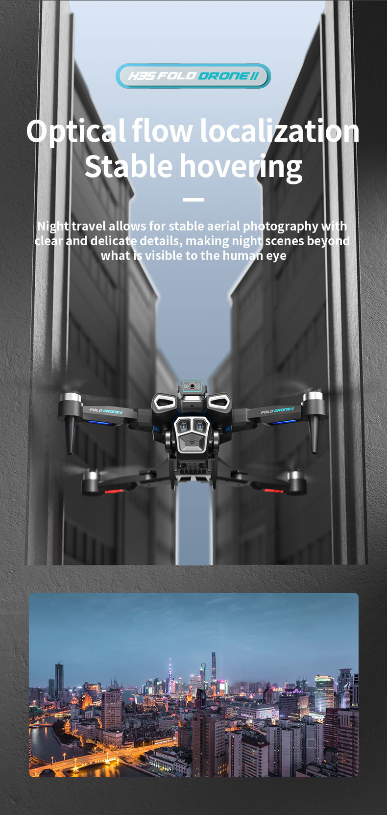 Professional 4K HD ESC Dual Camera Mini Drone H35 Brushless Optical Flow WIFI Quadcopter Obstacle Avoidance Remote