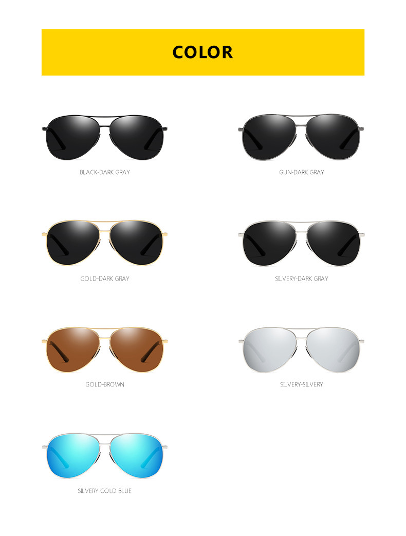 TAC Polarized Men Sunglasses Driving Anti Glare UV400 141MM Vintage Spring Hinge Sunglasses