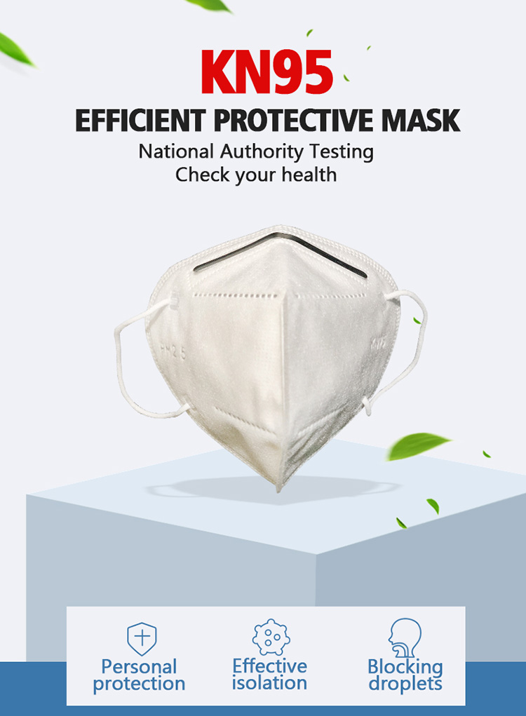 High Filtration Efficiency Kn95 Face Mask Pm2.5 Dust Protection Mask CE FDA
