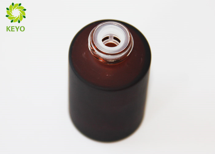 1 OZ Amber Glass Bottles With Dropper , Cylindrical Essential Oil Dropper Bottles