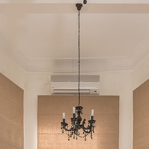 Black Coated Suspension Chain for Versatile Hanging of Lighting Mirrors or Pictures