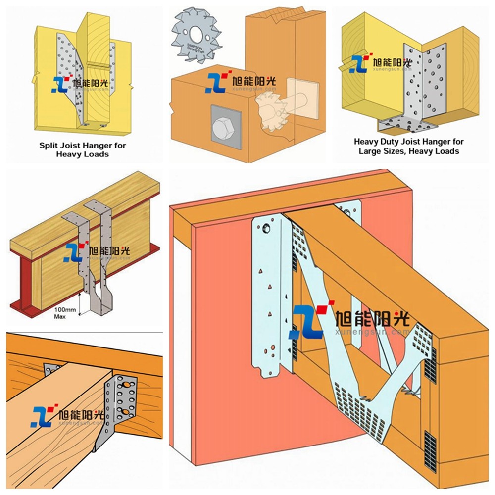 Construction G300 Z275 Wood Connector Joist Hanger Metal Connecting Brackets for Wood