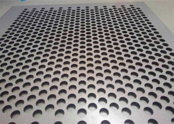 Decorative Perforated Metal Mesh Screen / Metal Perforated Sheet Customized Size