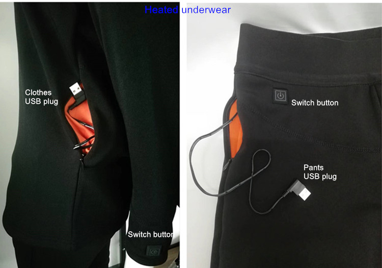 Warm Underwear Electric Heated Jacket Thick Thickness for women skiing