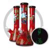 Buy cheap Red 7MM Glass Smoking Pipe Rick and Morty Art Beaker Luminous Bong from wholesalers