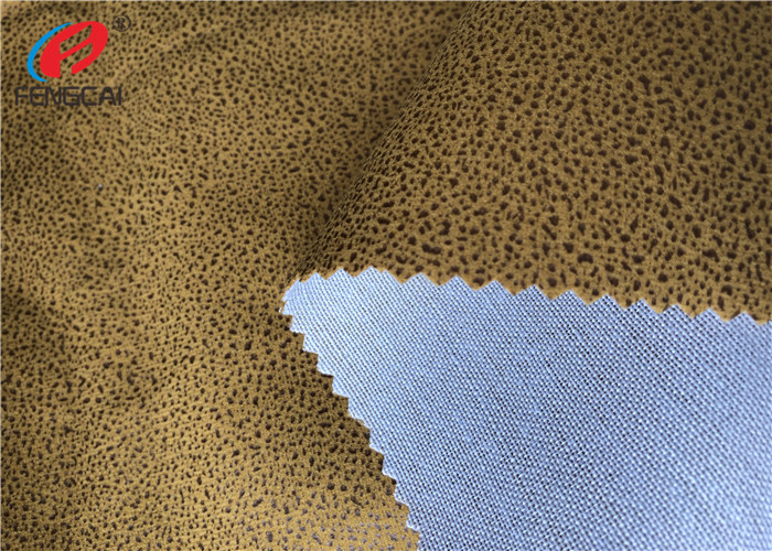 Polyester Brushed Fleece Fabric , Printed Velvet Upholstery Fabric Fashion Design