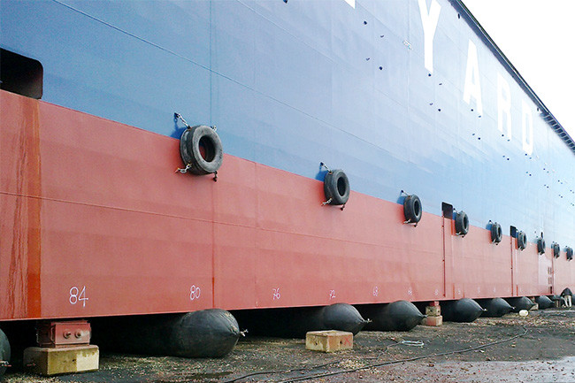 High Pressure Natural Rubber Inflatable Marine Airbags For Vessel Launching