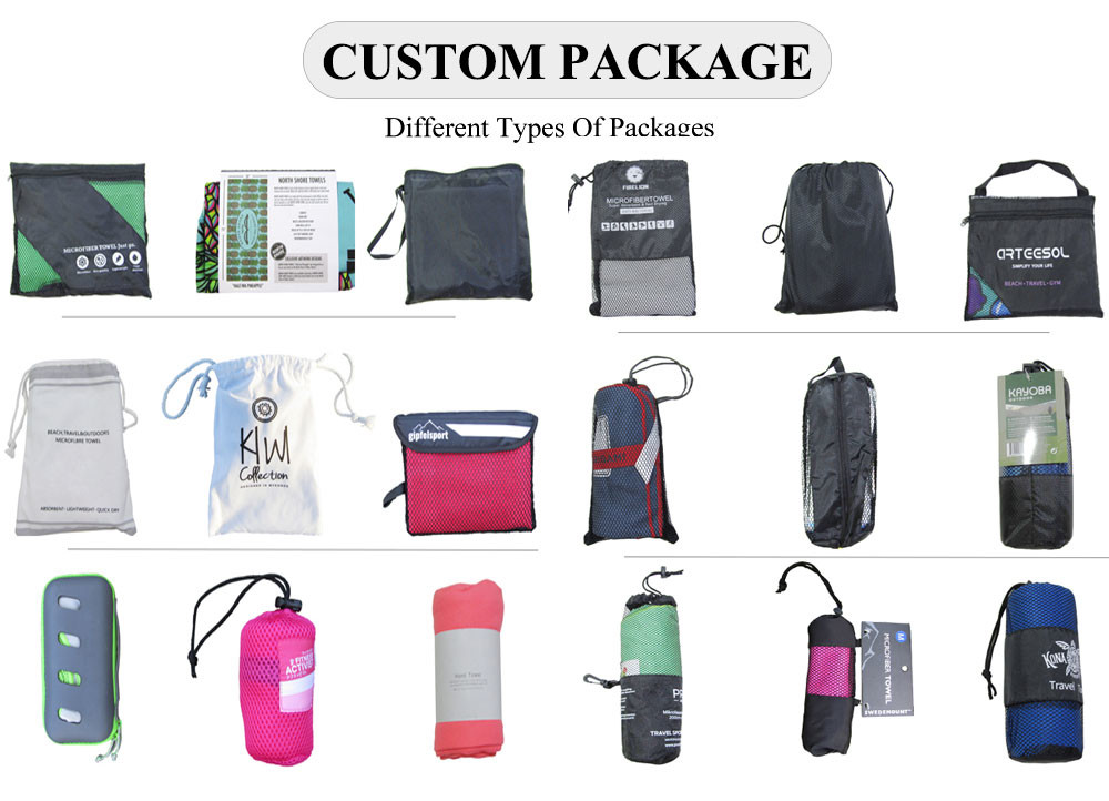 Custom Recycled Quick Dry Microfiber Suede Towel For Summer