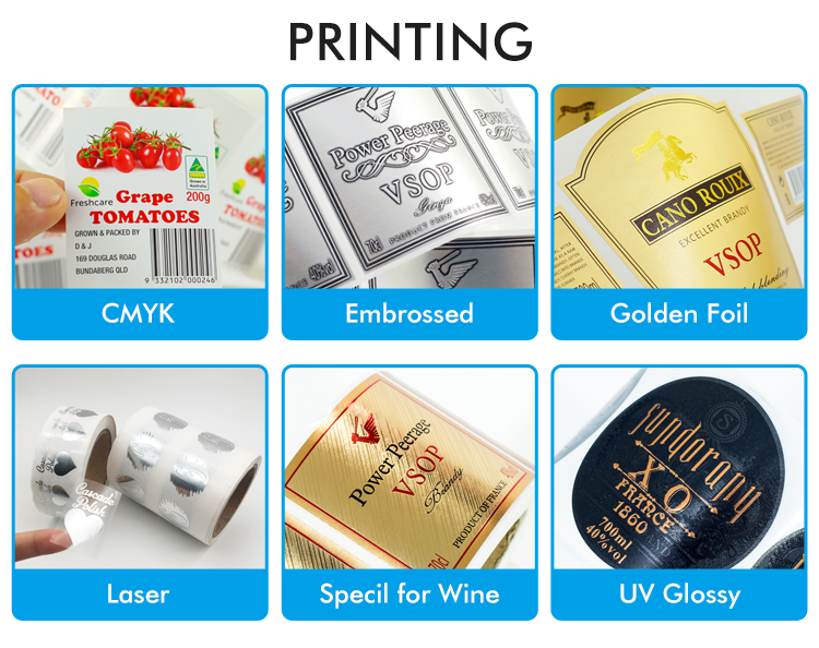 Oilproof Tear Resistant Sticker Labels