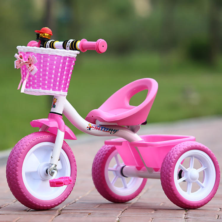 Baby Tricycle 3 Wheels Kids Ride On Bicycles With Pedal for 2-6 Year Kindergarteners