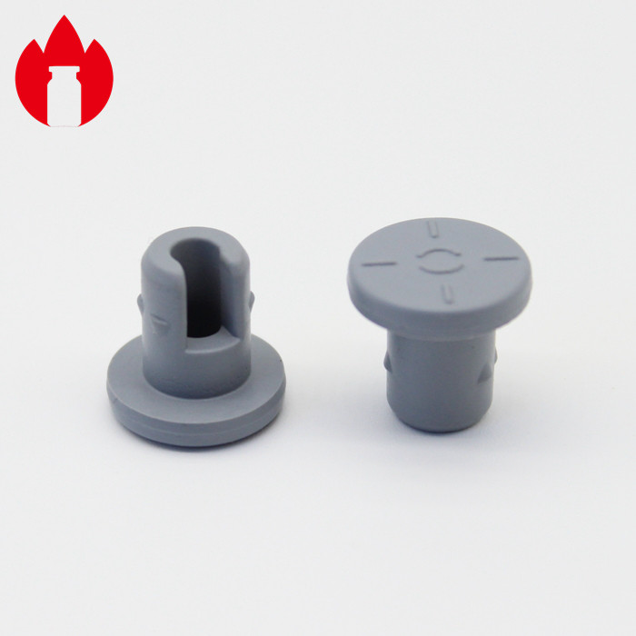 Brominated Butyl Round Rubber Stopper , Rubber Test Tube Stoppers For Glass Vials