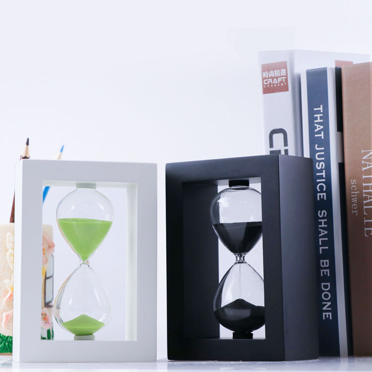 Wholesale Wooden Frame Sand Timer Tea Hourglass For Decorations
